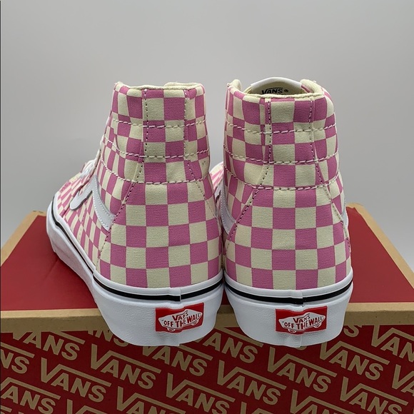 VANS Sk-8-Hi Tapered CHECKERBOARD Fchsapktrwt men’ - Picture 8 of 16